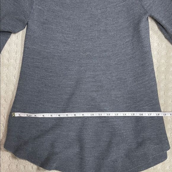 Tristan Dark Gray Scoop Neck Sweater - Picture 7 of 8